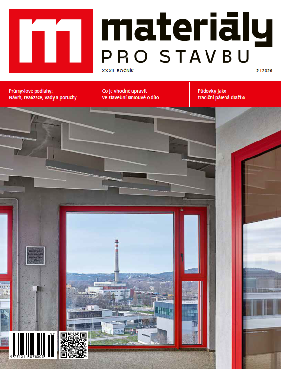 Obálka časopisu Materiály pro stavbu