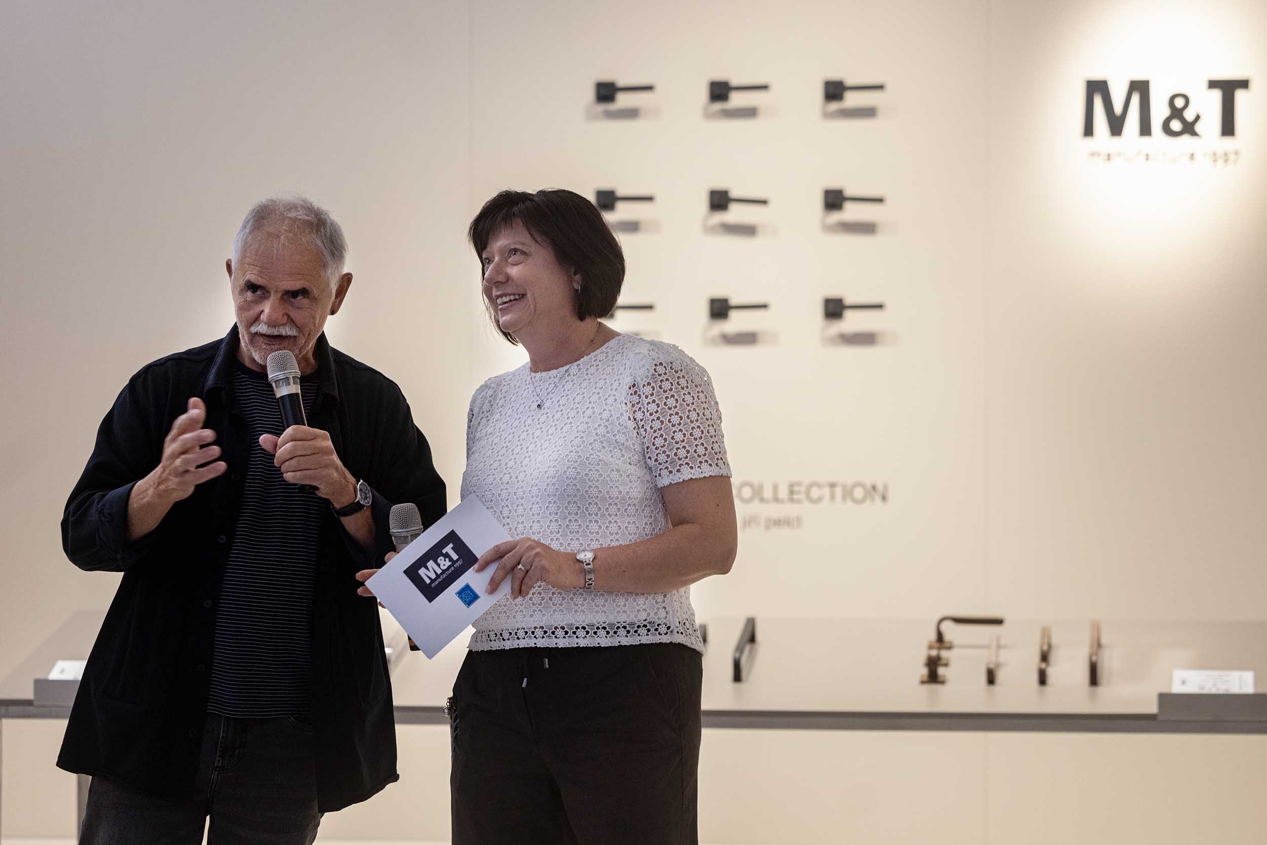 Tisková konference M&T na Designbloku 2026 s profesorem Jiřím Pelclem